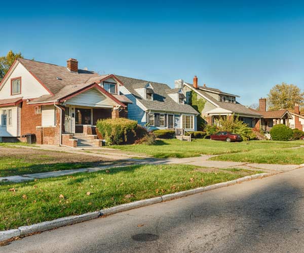 Residential Michigan neighborhood