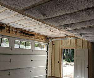 Spray foam in garage